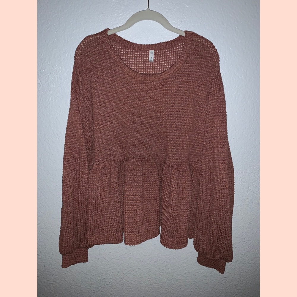 Peplum Knit Top
